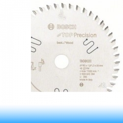 Bosch Top Precision Wood körfűrészlap faanyagokhoz merülő körfűrészhez 165mm 20fog