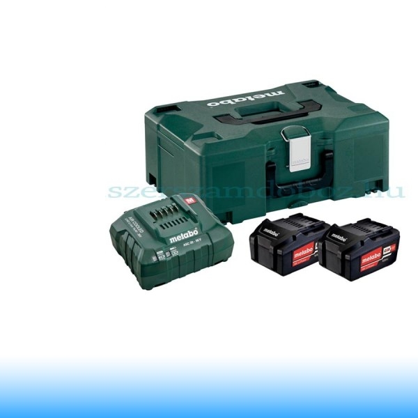 METABO Alapkészlet 2 db 4,0 Ah Li-Power akku+ ASC30-36V töltő, Metaloc koffer