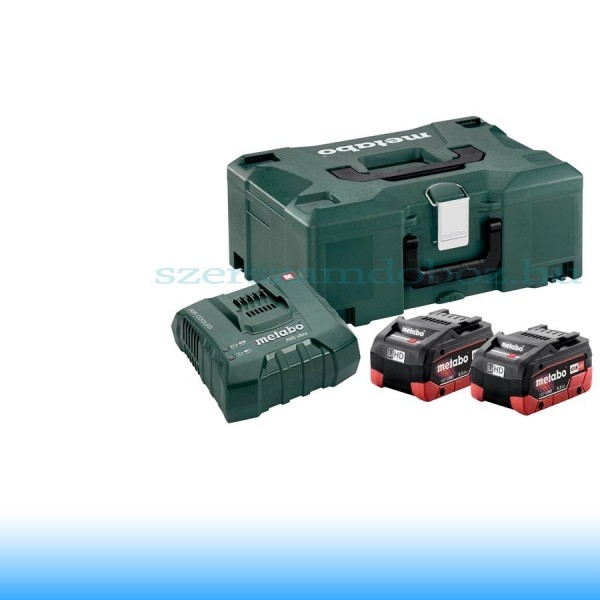 METABO Alapkészlet 2 db 5,5 Ah LiHD akku  + ASC30-36 töltő, Metaloc koffer