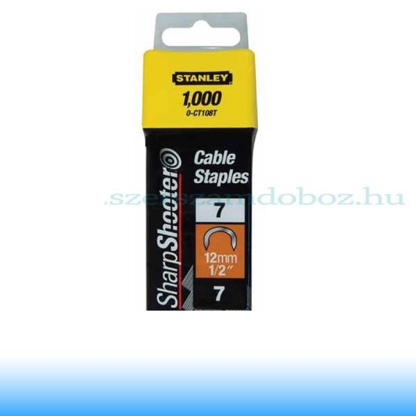 STANLEY TŰZŐKAPOCS "C" KÁBELHEZ 12MM - 1000DB