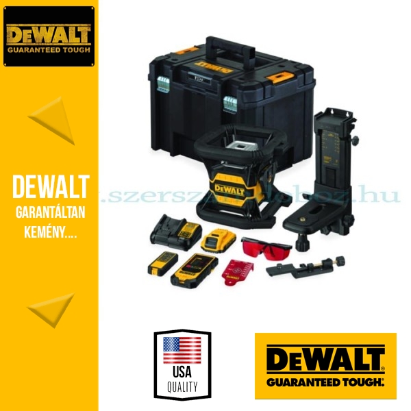 DEWALT DCE080D1RS-QW 18V XR Tool Connect önbeálló forgólézer piros