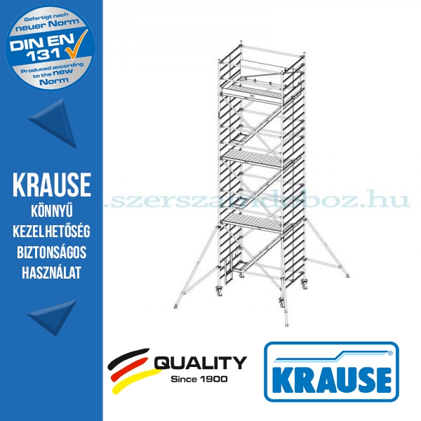 Krause Stabilo Professional gurulóállvány, 5500-as sorozat - háromszintes - mezőhossz 2,00 m