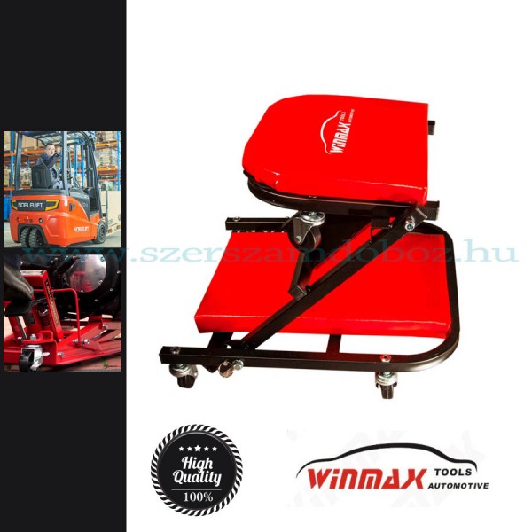 Winmax Tools Aláfekvő + szerelő szék 2:1-ben, 36"