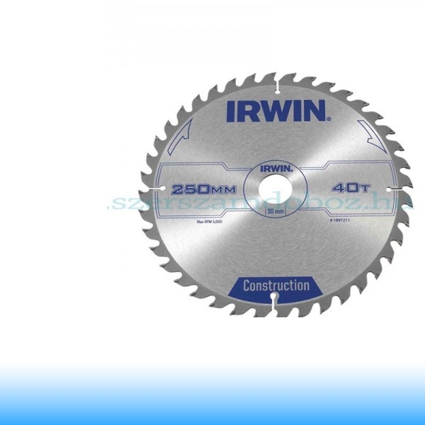 IRWIN Körfűrészlap fához állványos gépekhez 250/30mm 40ATB