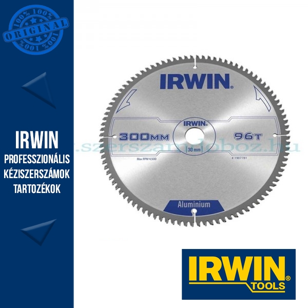 IRWIN Körfűrészlap Alumíniumhoz 300x96Tx30/28.6/20/16 
