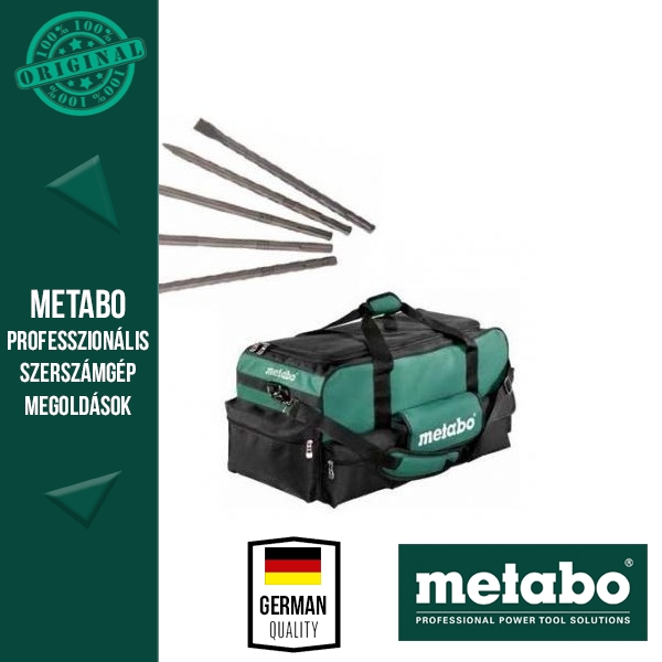 Metabo SDS-max fúró -és vésőkészlet táskában