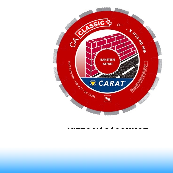 Hitachi (HiKOKI) Carat VIZES gyémánttárcsa TÉGLA/ASZFALT 370mm CLASSIC