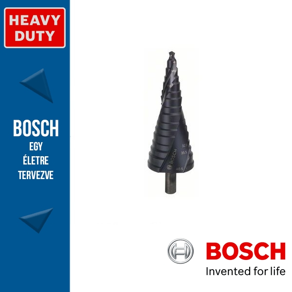 Bosch HSS-AlTiN lépcsős fúró, 16 lépcsős, M10 - M40, 10,0 mm, 125,5 mm