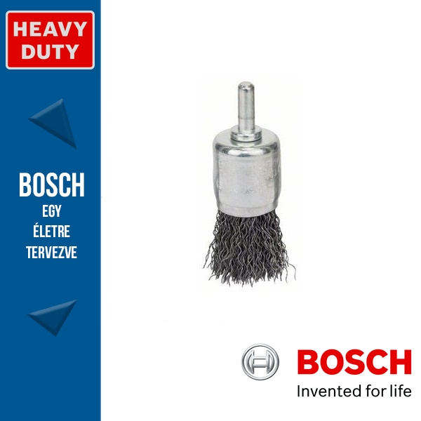 Bosch Ecsetkefe hullámosított dróttal, acél 25 mm, 0,3 mm, szár: 6 mm