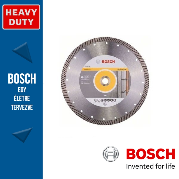 Bosch Best for Universal Turbo gyémánt darabolótárcsa 300 x 3,0 mm, 20/25,4 mm