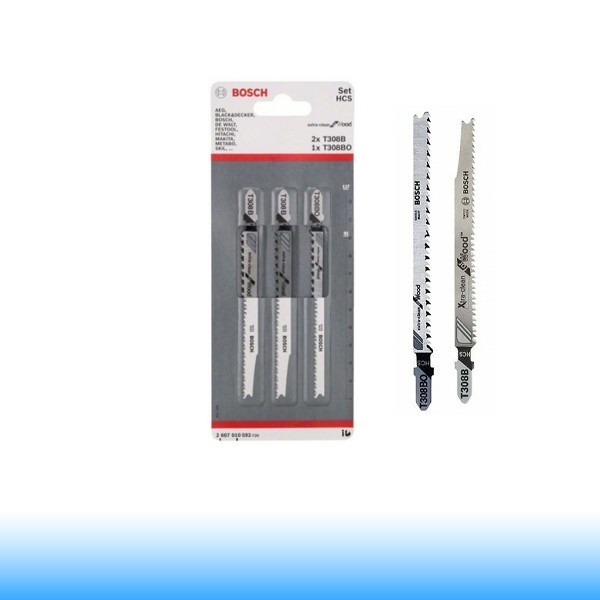 Bosch 3 részes szúrófűrészlap készlet, Extra-Clean for Wood