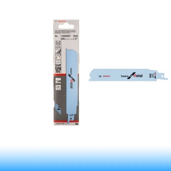 Bosch S 926 BEF Heavy for Metal szablyafűrészlap - 5db