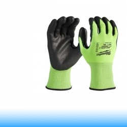 Milwaukee Hi-Vis Láthatósági Vágásbiztos kesztyű 3. vágási szint - 10/XL - 1 pár