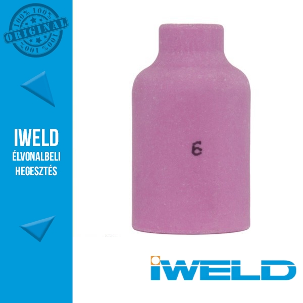 IWELD Kerámia gázterelő gázlencséhez 6-os SR17/26 54N16 - 9,5 x 42 mm