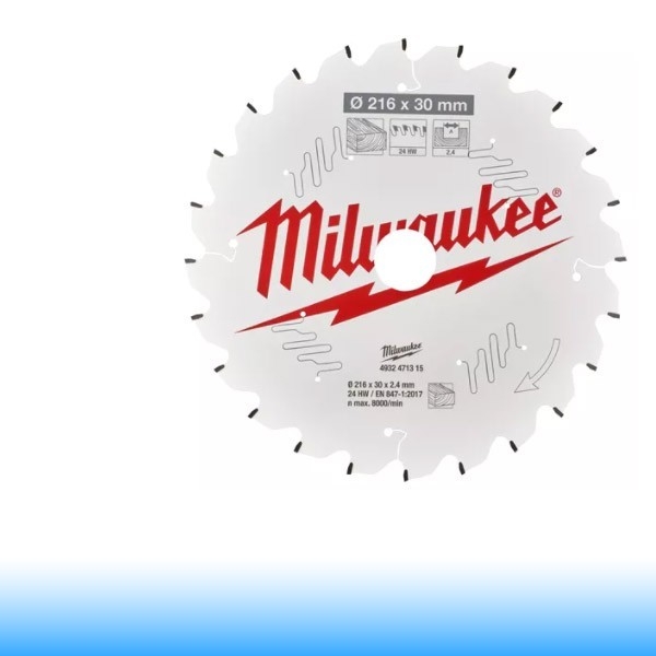Milwaukee CSB MS W Körfűrészlap gérvágókhoz - 216 x 30 x 2,4 mm x 24ATB neg.