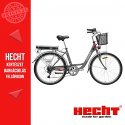 HECHT PRIMESHADOWK Elektromos kerékpár+kosár, szürke