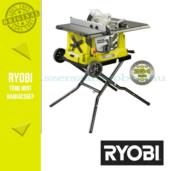Ryobi RTS1800EF-G Asztali körfűrész + Delux összecsukható állvány