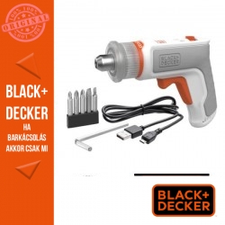 BLACK & DECKER BCRTA01-XJ Bútorszerelő csavarbehajtó imbuszkulcs befogóval, 3,6V