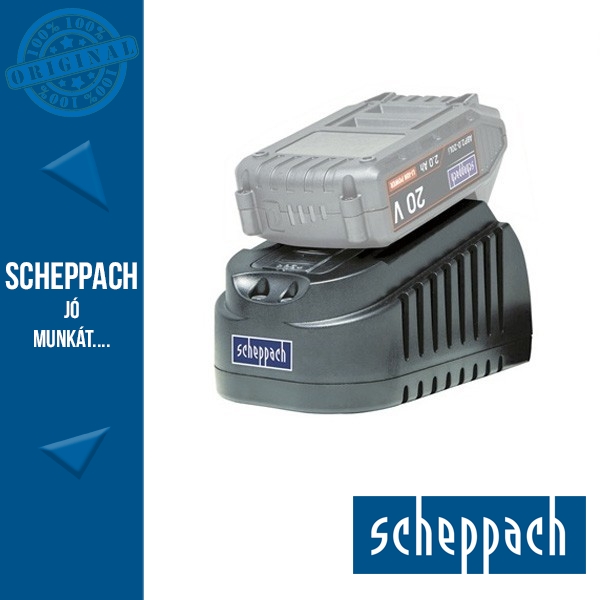 Scheppach BFC2-20Li 20 V Akku töltő, 1,65 A