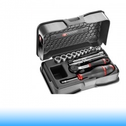 FACOM Dugókulcs készlet racsnival, 6 pontos, 1/4" - 15 db-os