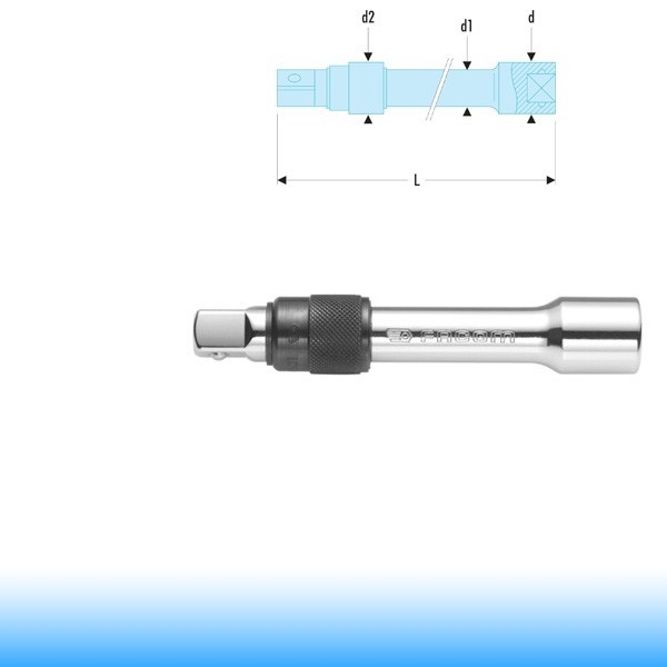 FACOM Hosszabbító szár rögzítő mechanizmussal, 1/2", 130 mm
