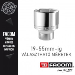 FACOM Dugókulcsok, 3/4", 6 lapú, metrikus méretek, 19-55 mm