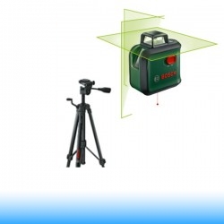 BOSCH AdvancedLevel 360 SET Keresztvonalas zöld szintezőlézer (TT 150 Állvánnyal)