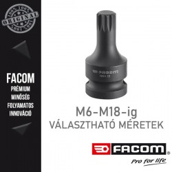 FACOM Gépi dugókulcsok, 1/2", XZN, M6-M18