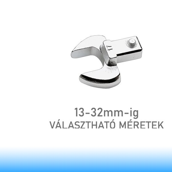 FACOM Cserélhető csavarkulcsvég 14 x 18 mm-es végszerelékkel rendelkező nyomatékkulcsokhoz, 13-32 mm