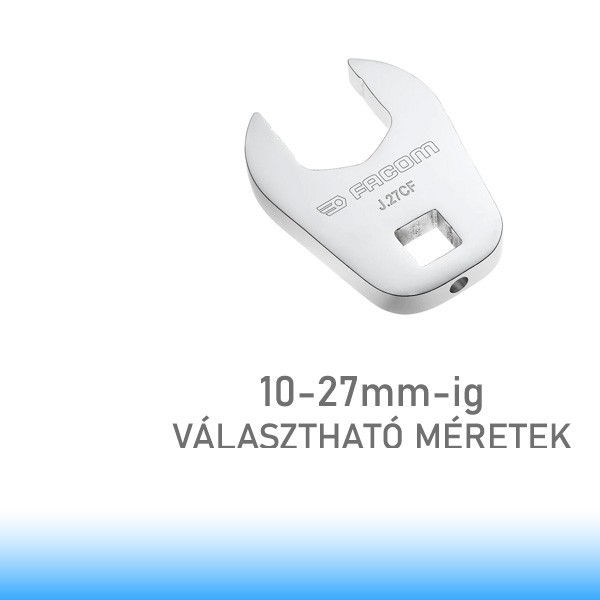 FACOM CROWFOOT Nyitott végű lapos csavaranya kulcsok, 3/8", 10-27 mm