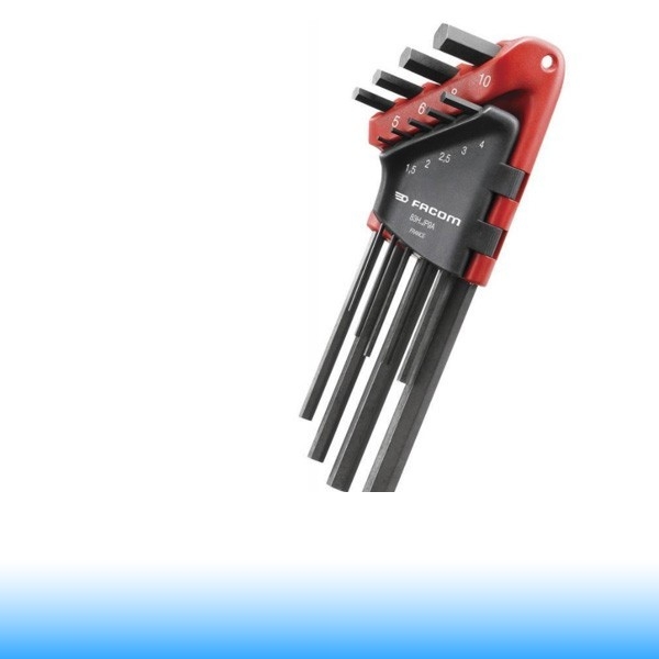 FACOM Hosszú Imbuszkulcs készlet, hatszögű, 1,5 – 10mm, 9db-os
