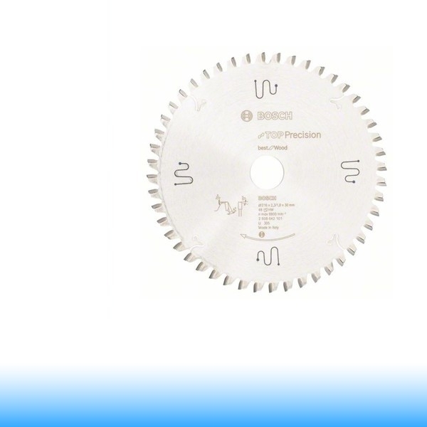 Bosch Körfűrészlap, Top Precision Gérvágókhoz faanyagokhoz 216mm 48fog