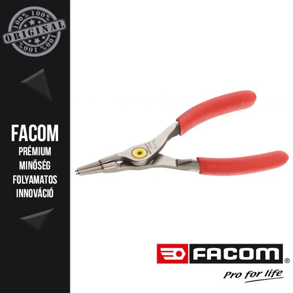 FACOM Egyenes csőrű külső seeger fogó, 3-10mm