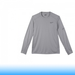 Milwaukee WWLSG-L WORKSKIN™ Technikai hosszú ujjú póló, szürke (L)