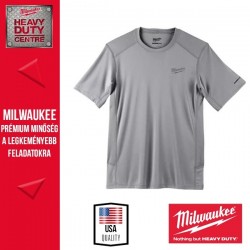 Milwaukee WWSSG-S WORKSKIN™ Technikai rövid ujjú póló, szürke (S)