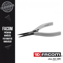 FACOM MICRO-TECH Félkerek, hosszú és merev csőrű fogó, 130mm