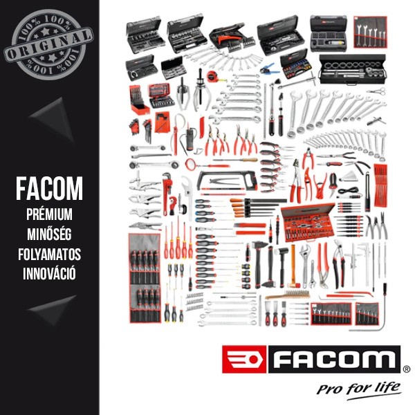 FACOM Ipari karbantartó szerszámkészlet, 527db-os