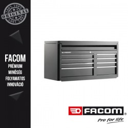 FACOM Amerikai stílusú görgős szekrény, 8 fiókos, fekete
