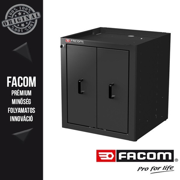 FACOM JETLINE+ 2 függőleges fiókos szerszámos szekrény, alsó egység, fekete