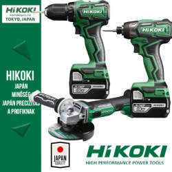 Hitachi (HiKOKI) 18V Power Pack Akkus szett (fúró-csavarbehajtó+sarokcsiszoló+ütvecsavarozó 1/4")