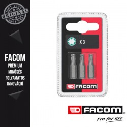 FACOM Standard csavarozó bitek, Torx, T10 x 25mm, 3db