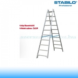 Krause Stabilo Professional két oldalon járható biztonsági állólétra 2x14 fokos