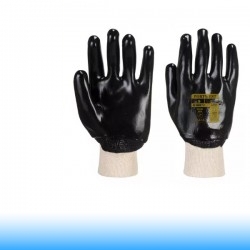 PORTWEST A400 - CSUKLÓIG MÁRTOTT PVC KESZTYŰ FEKETE