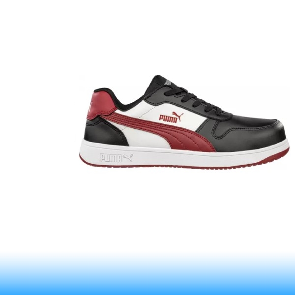 PUMA FRONTCOURT BLK/WHT/RED LOW S3L ESD FO HRO SR MUNKAVÉDELMI CIPŐ