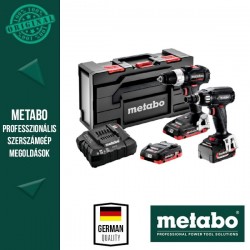 Metabo Combo Set 2.2.6 18 V BL SE akkus gépek készletben metaBOX 165 L, BS 18 LT BL SE + SSW 18 LTX 400 BL SE