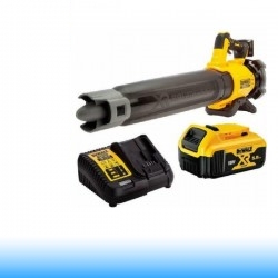 DeWalt DCMBL562P1-QW akkus lombfúvó 18 V | 55 m/s | Szénkefementes | 1 x 5 Ah akku + töltő | Kartondobozban
