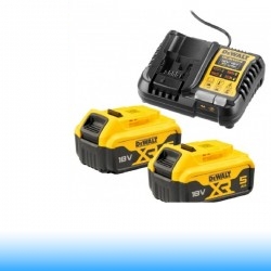 DeWALT DCB1104P2-QW Akkumulátor és töltő szett DCB1104 + 18V 2x5,0Ah