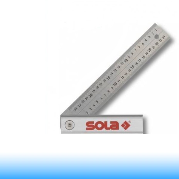 SOLA Állítható derékszög Quattro rozsdamentes, 250x170mm