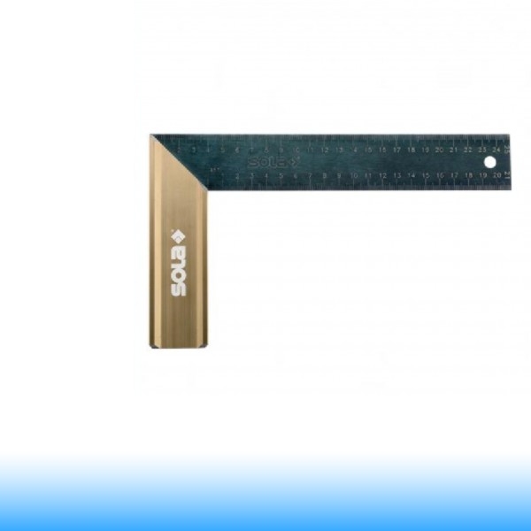 SOLA Asztalos derékszög Alu fogantyú SRG 200 kékített rugóacél,200x145mm