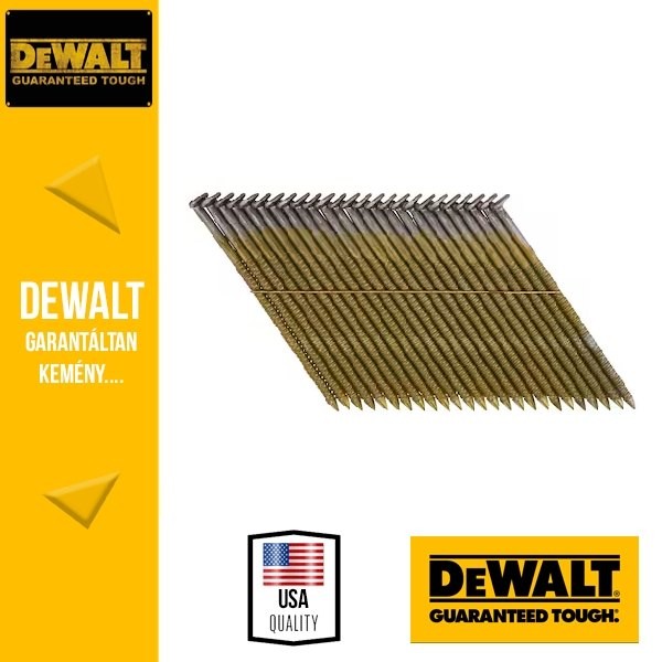 DEWALT DNW31R70E Fényes gyűrűzött szeg 3.1 x 70mm , 2200db/csomag, fémhuzalos